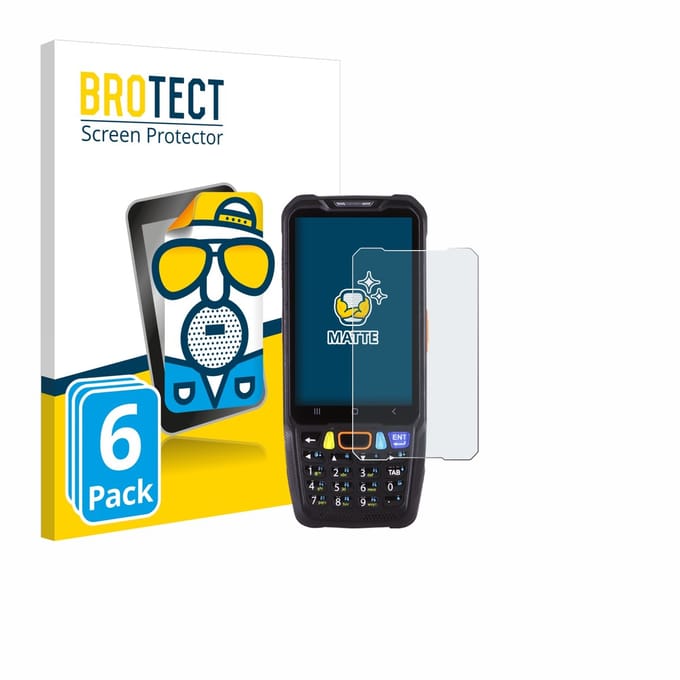 BROTECT - Screenprotector voor Point Mobile PM68 - Folie Beschermfolie matte 6 Stuks