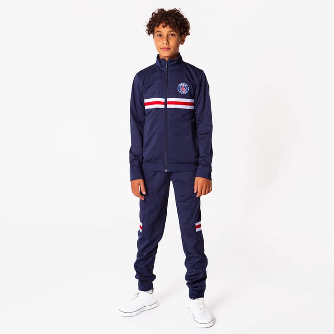 Paris Saint-Germain Trainingspak Kinderen - Maat 116 - PSG - Voetbakleding Kinderen - Blauw - Polyester