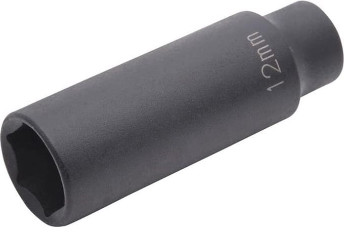 SW-Stahl S3224-5 IMPACT dopsleutelinzet, 12 mm, extra lang, met 6,3 mm (1/4") aandrijving
