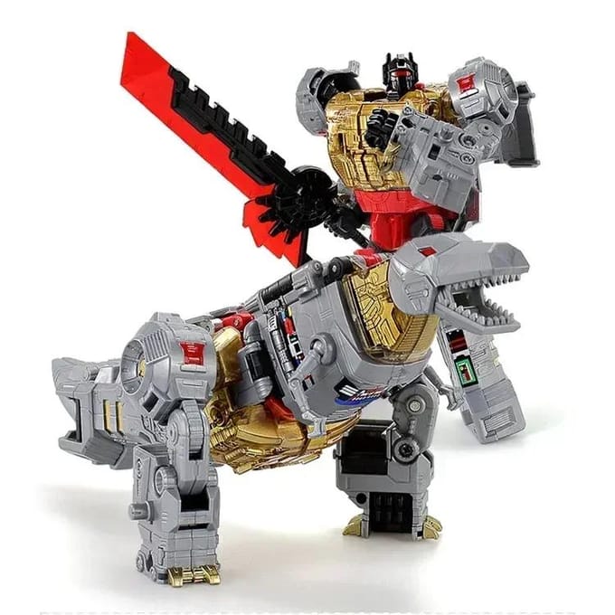 5IN1 BPF ABS Model Transformatie G1 Robot Speelgoed Dinoking Volcanicus Grimlock Slag Sludge Snarl Swoop Slash Dinobots Actie Model black