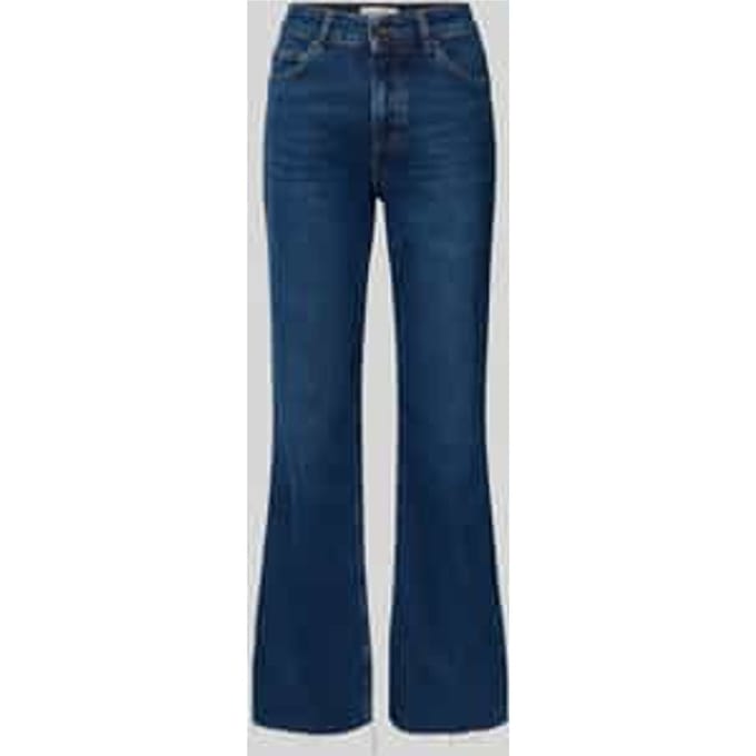 High rise jeans van katoenmix, modell 'KIRUNA'