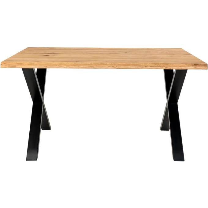 Eettafel, geolied eiken met gegolfde rand House Nordic Toulon
