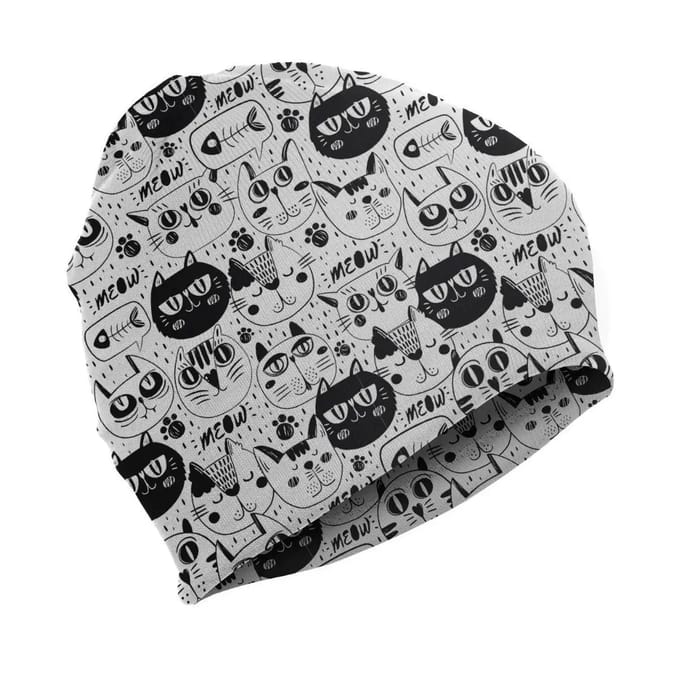 Kinderhoed MATT Black & White Cats