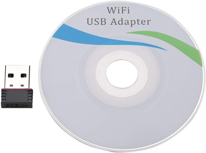 Wifi-adapter - Draadloze ontvanger - Internetverbinding maken - Compact ontwerp - 300 Mbps - Zwart