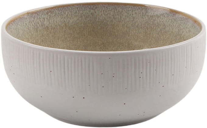 HIT Trading servies schaal aardewerk wit 13cm - diepe serveerschaal.