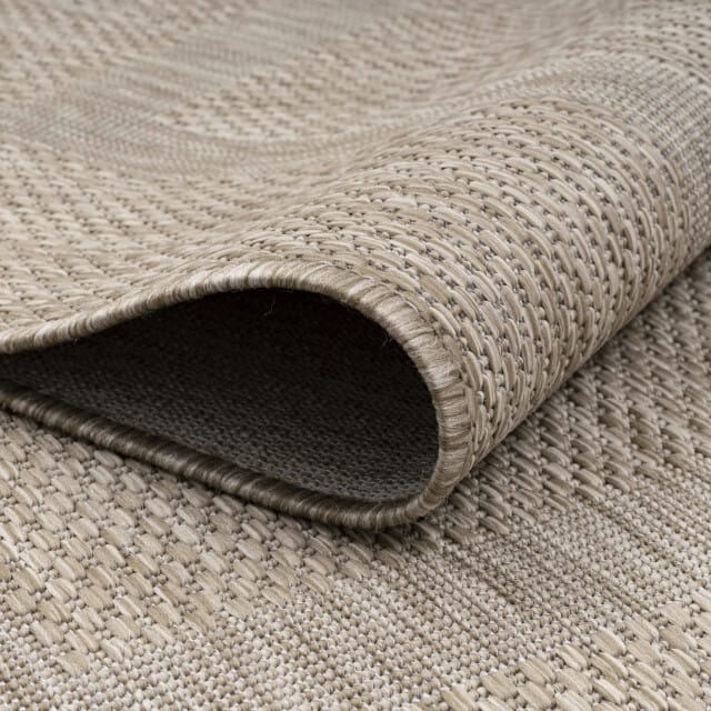 Muratap Relax uni binnen en buiten rond vloerkleed indoor & outdoor laagpolig