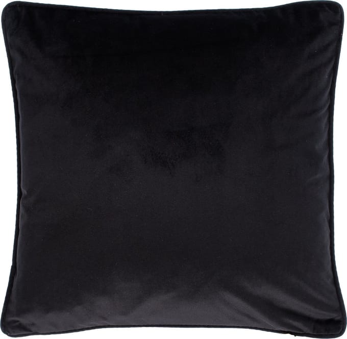 TISECO HOME STUDIO - Kussen (gevuld) Fluweel - Vierkant - 60x60 cm - Zwart