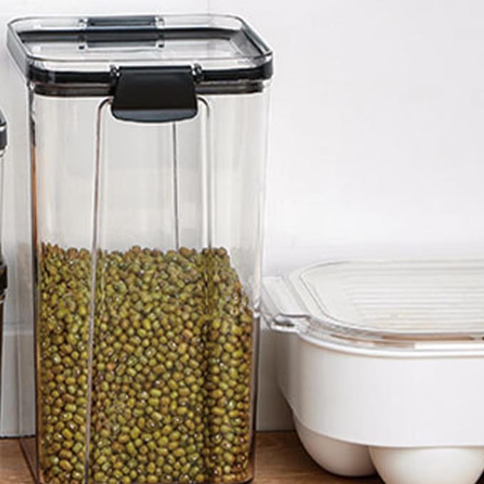 Voedselbewaarcontainer Mini Lunchbox Draagbare Afsluitbare Bewaarbox Transparant voor Kantoor white