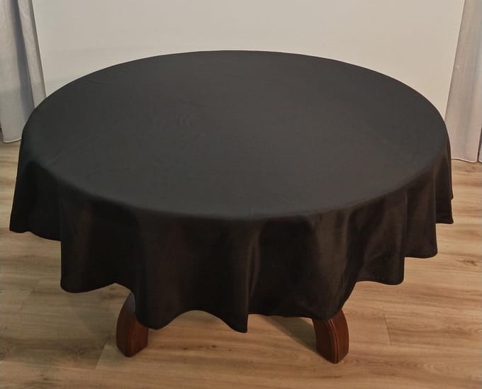 Tafelkleed 180 cm-Rond/Zwart