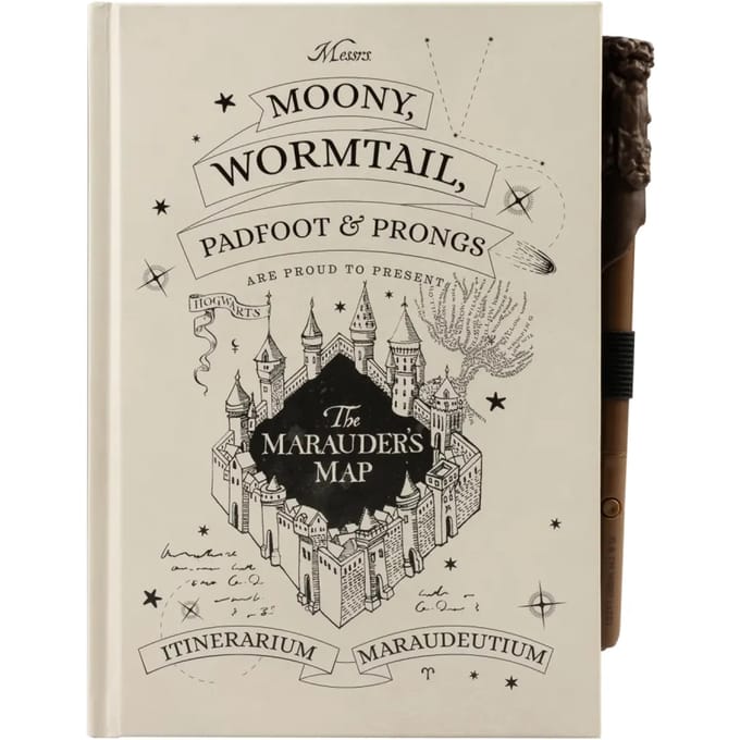 Harry Potter The Marauder's Map Optically Variable Ink Premium A5 Notebook