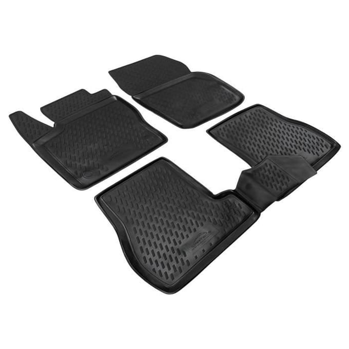 J&amp;J AUTOMOTIVE | Tapis De Sol En Caoutchouc 3D Exclusive Pour Ford Focus 3 2010-2018 zwart