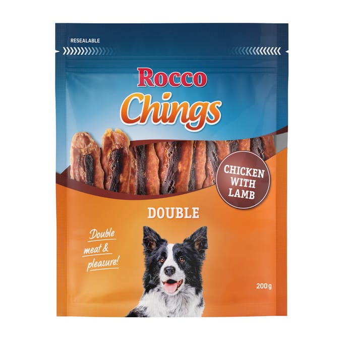 200g Kip en Lam Chings Double Rocco Hondensnacks