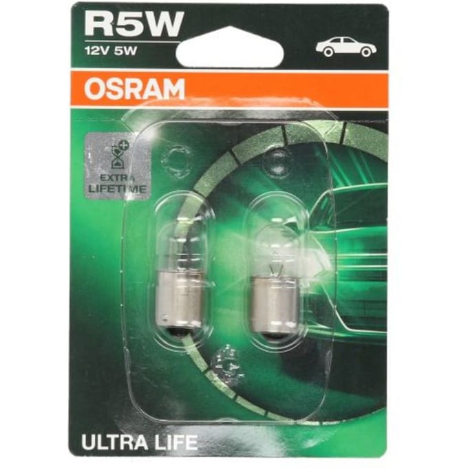 Ams-Osram Gloeilamp OSRAM R5W Ultra Life 12V/5W, 2 Stuk