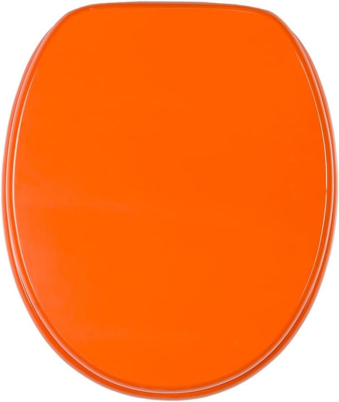 Toiletbril - WC-bril - Badkamer Upgrade - Softclose Mechanisme - 47 x 377 cm - Oranje