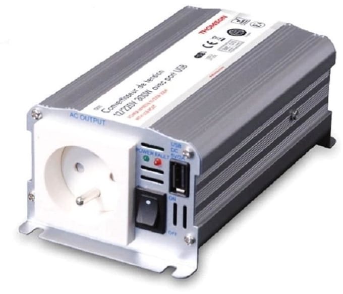 Spanningsomvormer - THOMSON - 12/220 V - 300 W - Met USB-aansluiting