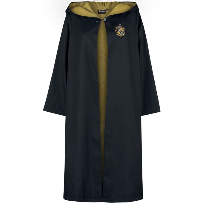 Harry Potter Cape - Hufflepuff - S-M tot XXL-3XL - zwart