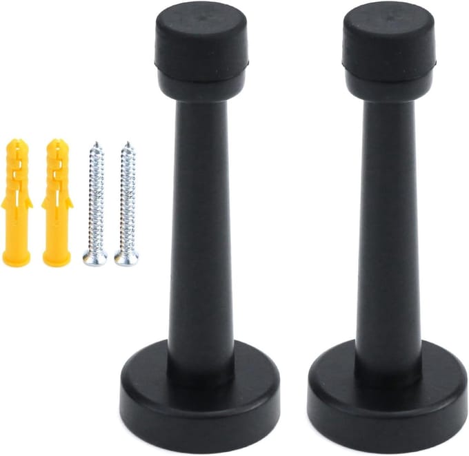 Gedempte Deurstop - Deurdemper Rubberen Bumper - Deur en Wand Beschermen - Zware Zinklegering Constructie