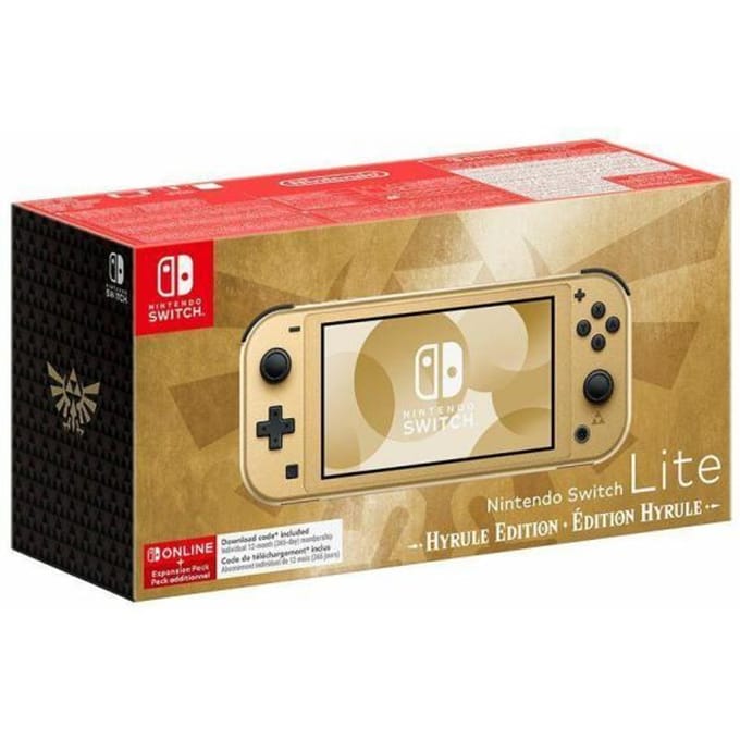 Nintendo Switch Lite - Hyrule Edition - Hylian Crest - 12 maanden Nintendo Switch Online + Uitbreidingspakket