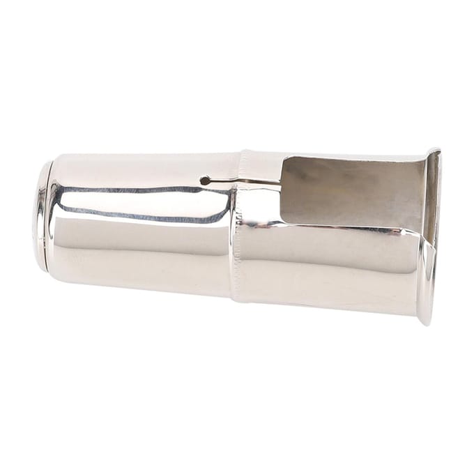 Dwarsfluit Kopstuk Beschermhoes Vernikkeld Mondstuk Plug voor Saxofoon Klarinet BB Hoge Toon white