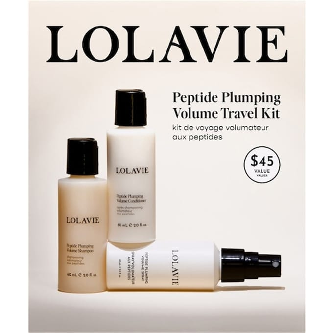 LOLAVIE Haarverzorgingsset Peptide Plumping Volume Travel Kit Shampoo voor volume Dames 60 ml