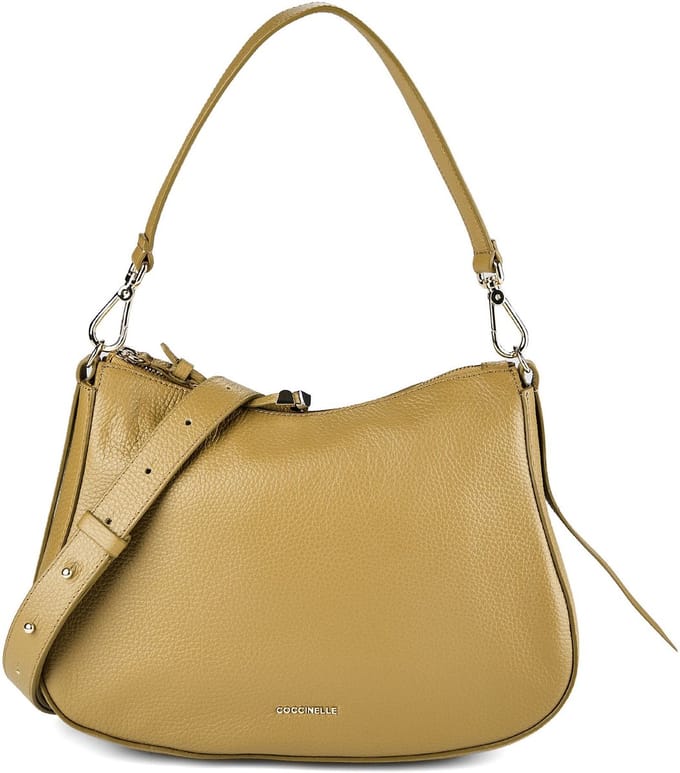 COCCINELLE Leren schoudertas Nory Shoulderbag Seagrass kaki