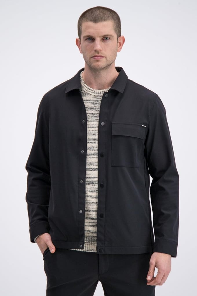 Gabbiano - Heren Overshirt - Arvik - 426245 - 5000 Night Shade