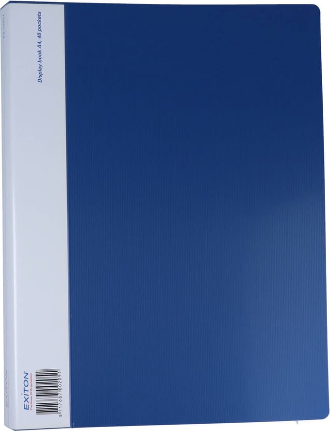 Exiton Showmap - A4 - Blauw - Presentatiemap - 40 Tassen