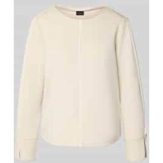 Regular fit sweatshirt met contrasterende naden
