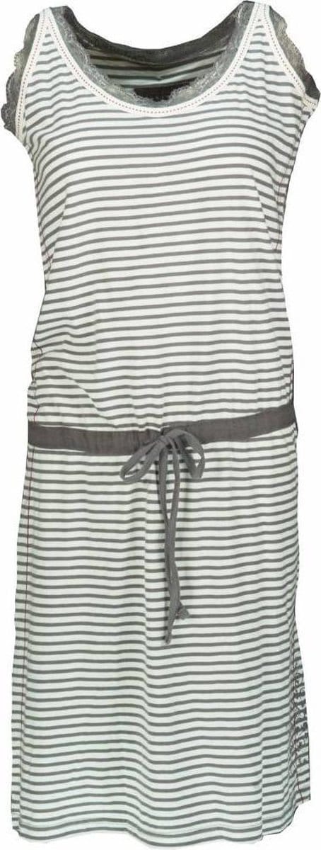Irresistible Dames Nachthemd - 100% Katoen - Gestreept- Bruin - Maat M