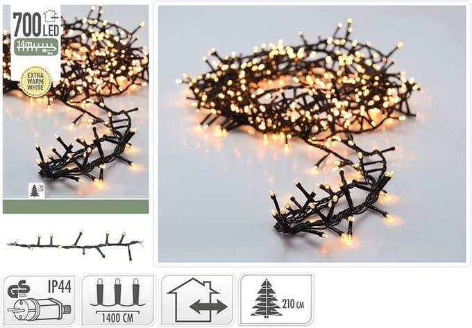 Snakelight 700 LED - 14 meter - extra warm wit