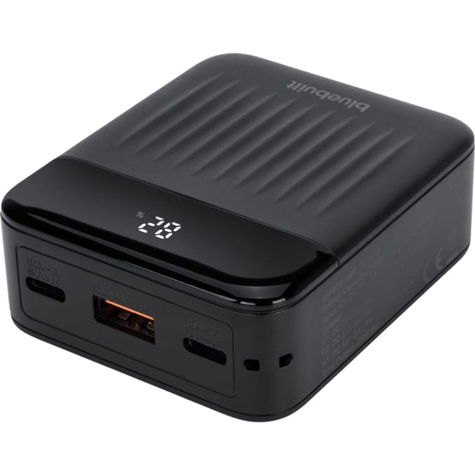 BlueBuilt Power Bank 10.000 mAh met Snelladen Zwart
