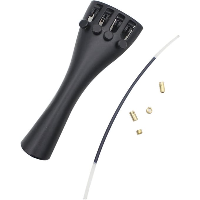 Cordier de violon pour violon, Style Hill, avec 1 cordon de queue, 4 accordeurs fins, en alliage d'aluminium, Durable et solide, 3/4 4/4 gray