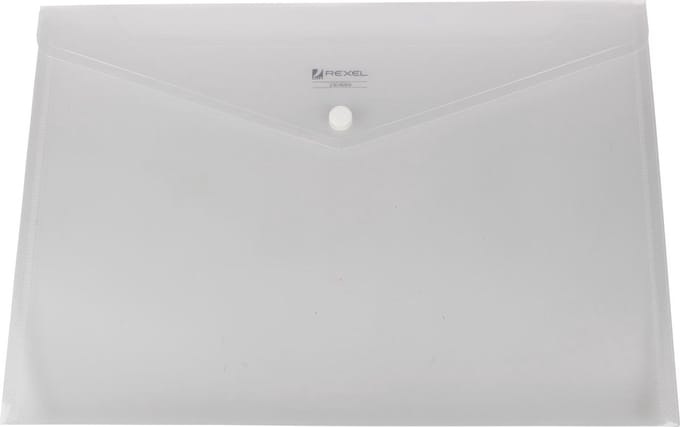 Enveloptas rexel ice a4 transparant | 10 stuks