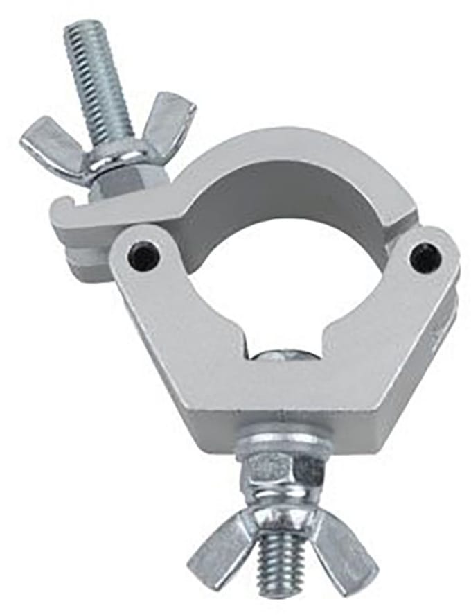 Showtec Half Coupler 100 kg 32 mm TÜV gecertificeerd zilver