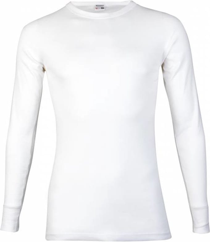 Beeren heren  T-shirt Lange mouw  - M  - Wit