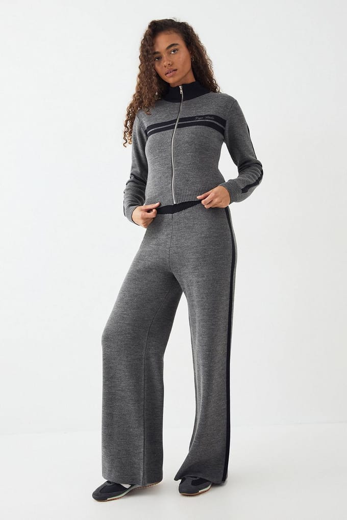 Dames DSGN Studio Getailleerde Sweatshirt met Ritssluiting | Charcoal | Maat: Medium