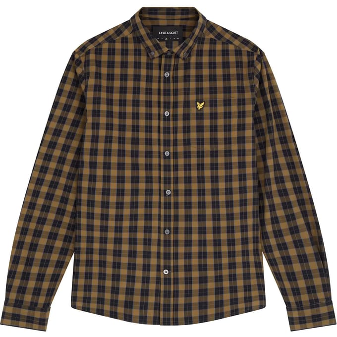 Popeline overhemd met lange mouwen Lyle & Scott Checked Poplin
