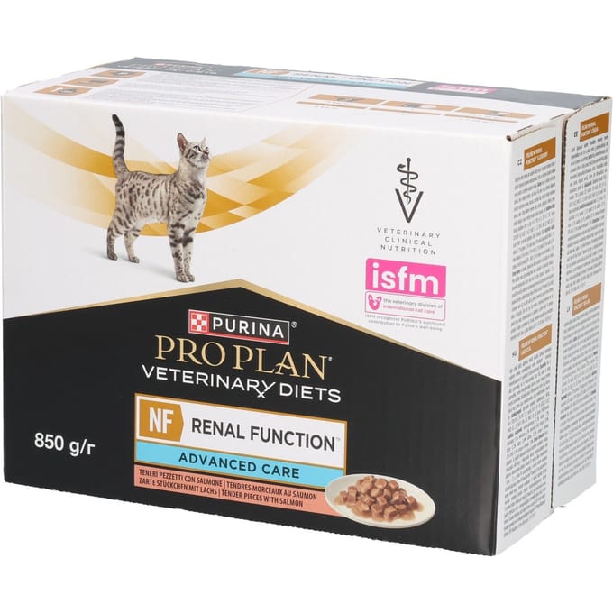 Pro Plan Veterinary Diets Feline Nf Renal Function 10x85 g - Kattenvoer - Zalm