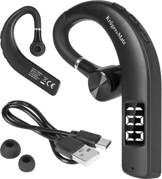 Krüger&Matz Traveler K17 - Bluetooth-headset - Ergonomisch - 18 uur Gesprekstijd