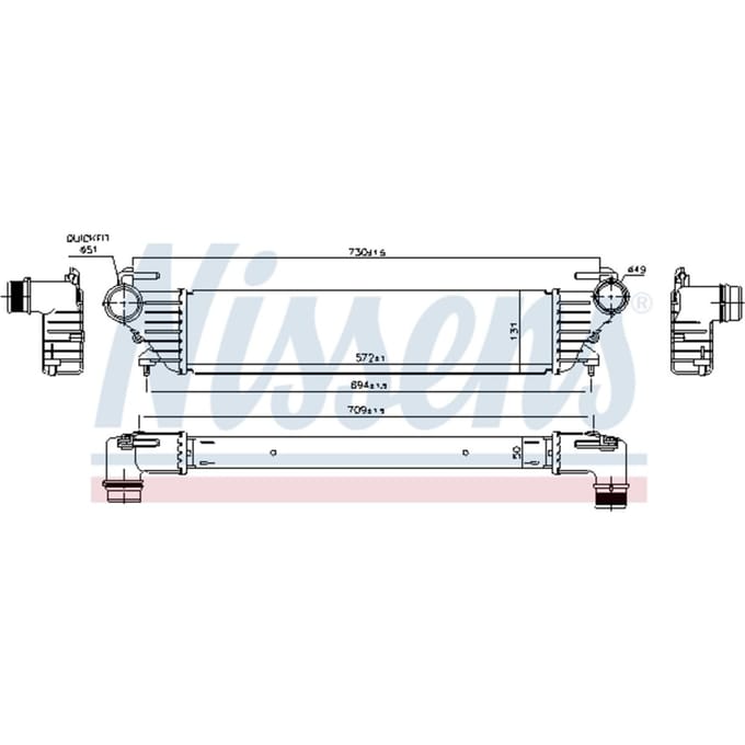 Intercooler NISSENS 96272