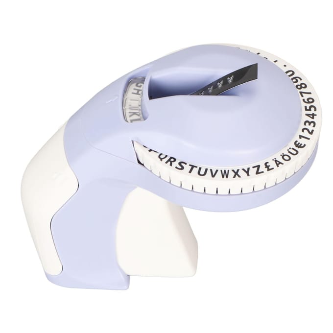 Reliëf Labelmaker met 2 Rollen Tape 600dpi DIY 47 Tekens Handmatig 3D Draagbaar Reliëf Label white