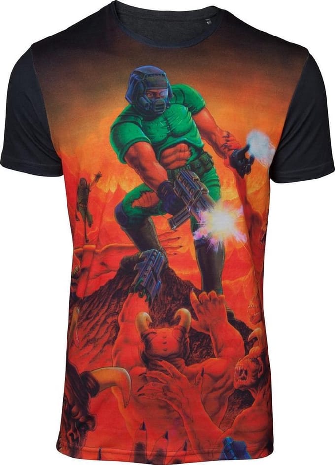 Doom - Box Art Sublimation Men's T-shirt - XL