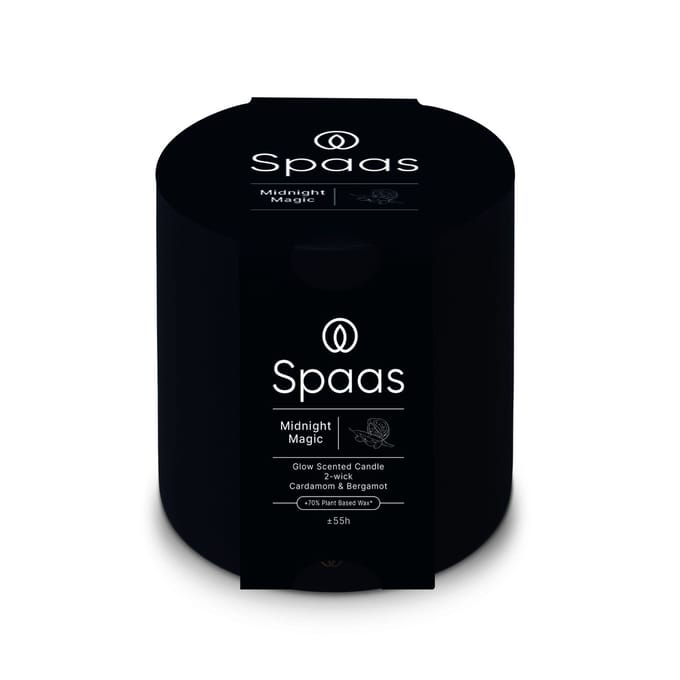Spaas - Geurkaars - 2-lont, 55 uur brandduur, Midnight Magic