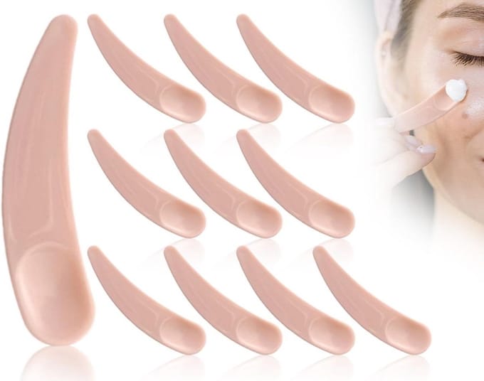 Cosmetica spatels set van 10 stuks - Make-up tools voor maskerapplicatie - Herbruikbare roze crèmespatels