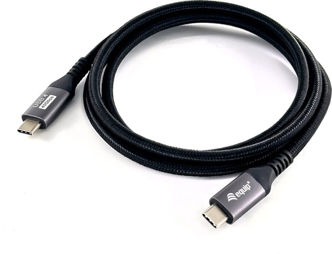 Equip 128383 USB-kabel USB4 Gen 3x2 2 m USB C Zwart