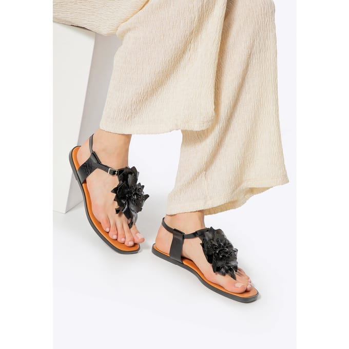 Wittchen Dames sandalen van echt leer zwart echt leer