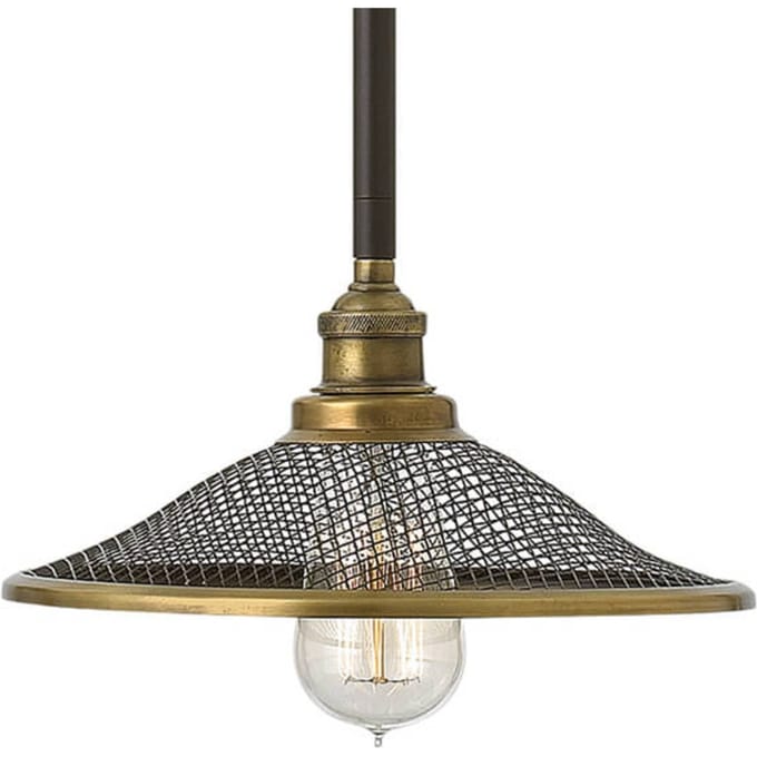 Hinkley LED Hanglamp Rigby | 1X E27 Max 60W | Dimbaar | Buckeye Bronze and Brass