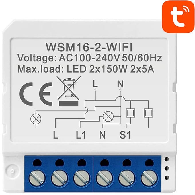 Avatto WSM16-W2 Slim Wi-Fi Schakelaar voor Slim Huis