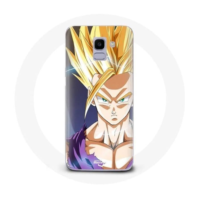Hoesje voor Samsung Galaxy A6 2018 Dragon Ball Manga Goku Angry Face
