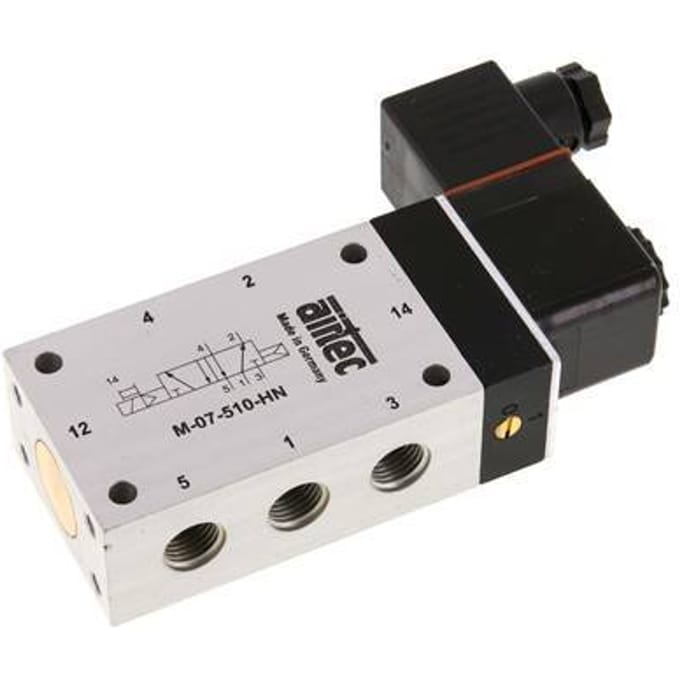 5/2 G1/4'' Magneetventiel 24V DC ATEX 1.5-10bar/21.0-140psi Airtec